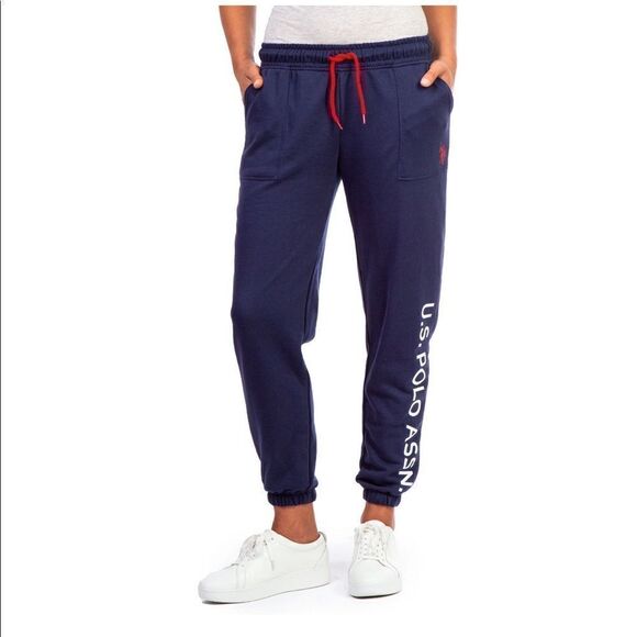 U.S. Polo Assn Women’s Logo Navy Jogger Size XXL - Picture 2 of 14